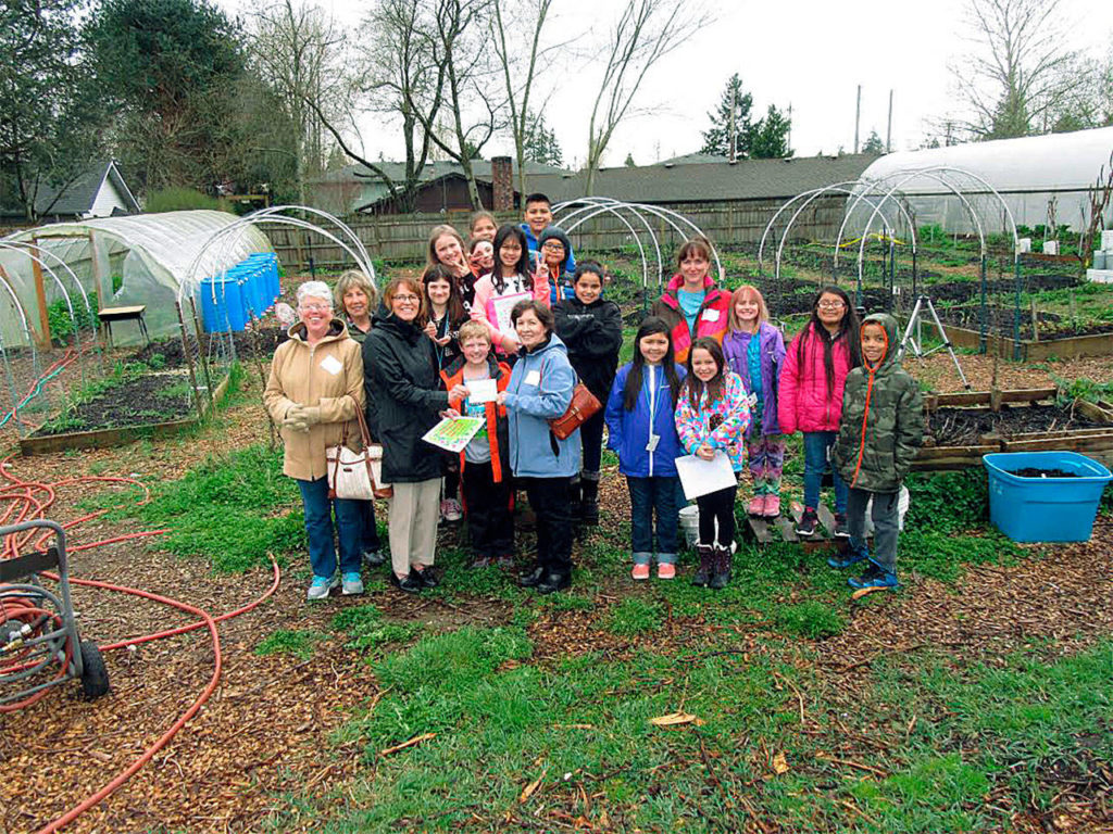 An Everett Garden Club horticulture grants for the 2016-17 year was awarded to Olivia Park Elementary School. (Contributed photo)
