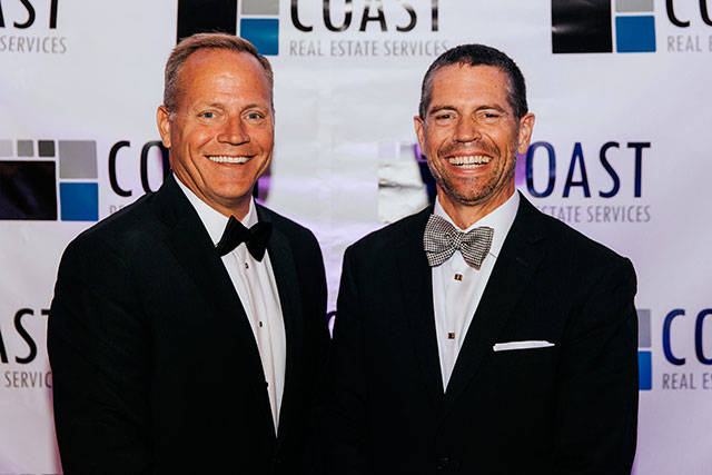 Brothers Shawn and Tom Hoban at a gala for their company’s 30th anniversary. (Contributed photo)