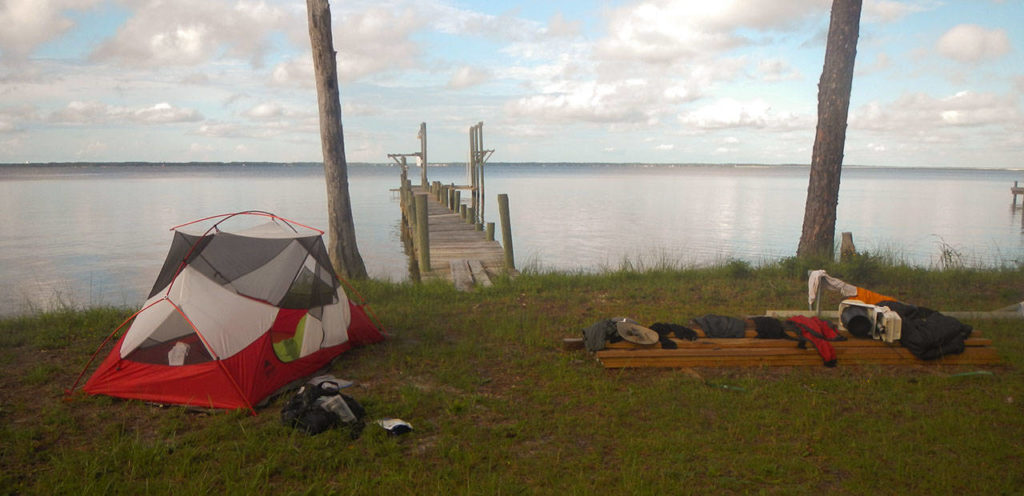 Landau occasionally stayed in a cabin or motel, but primarily he camped along the way. (Hank Landau)
