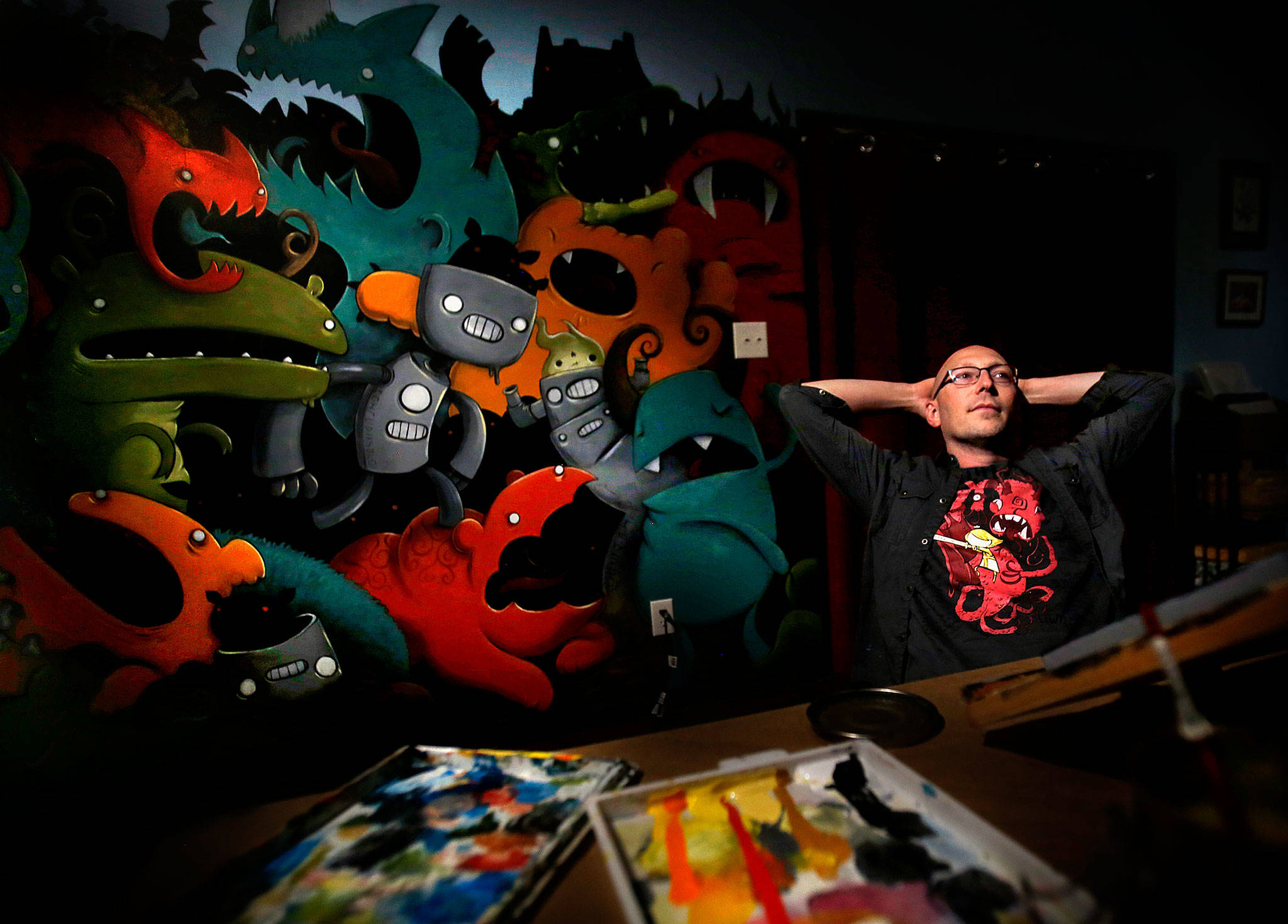 Justin Hillgrove, the creator of Imps and Monsters. (Dan Bates / The Herald)