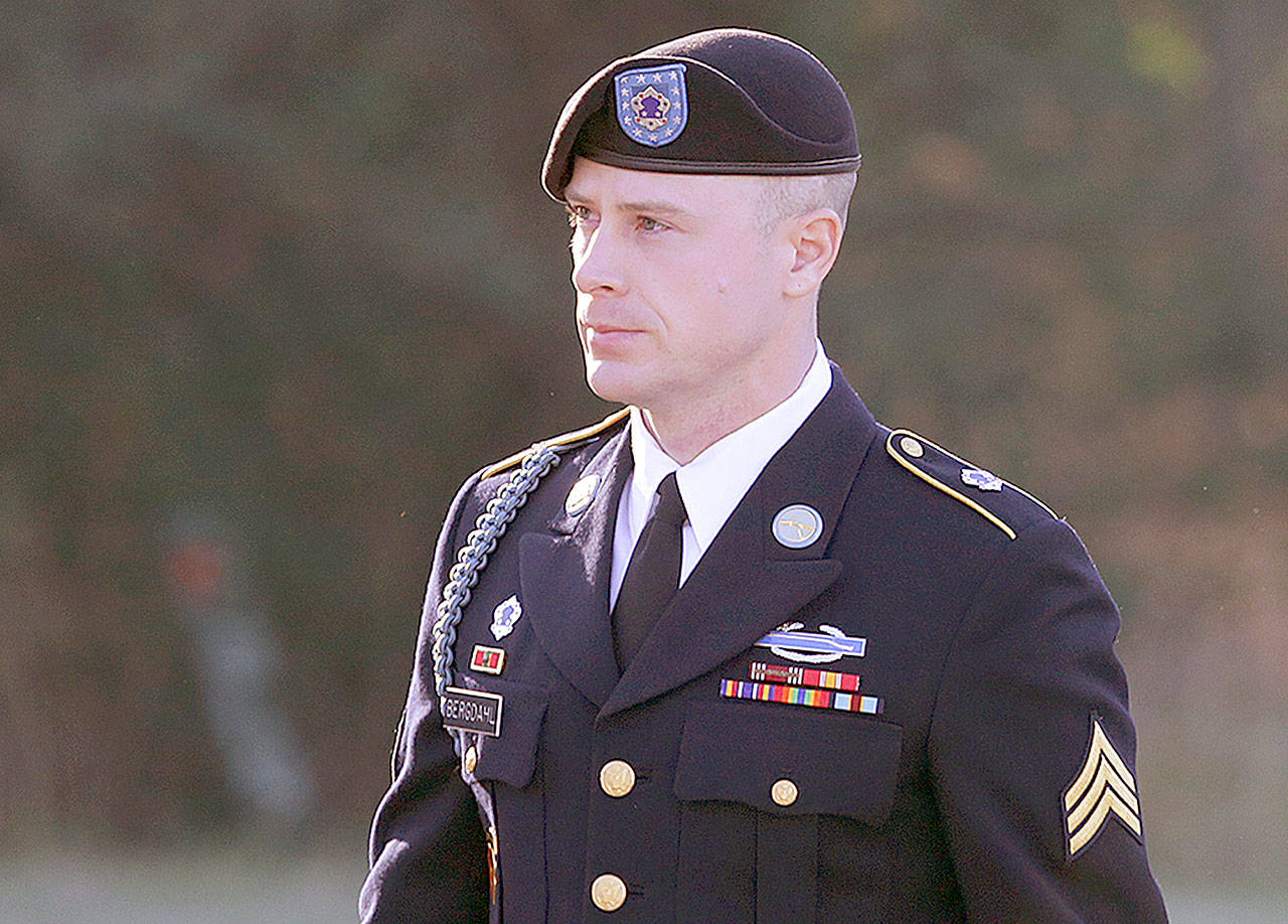 Army Sgt. Bowe Bergdahl, seen here in June 2016, was demoted to private, ordered to forfeit $10,000 in pay and dishonorably discharged. (Associated Press)