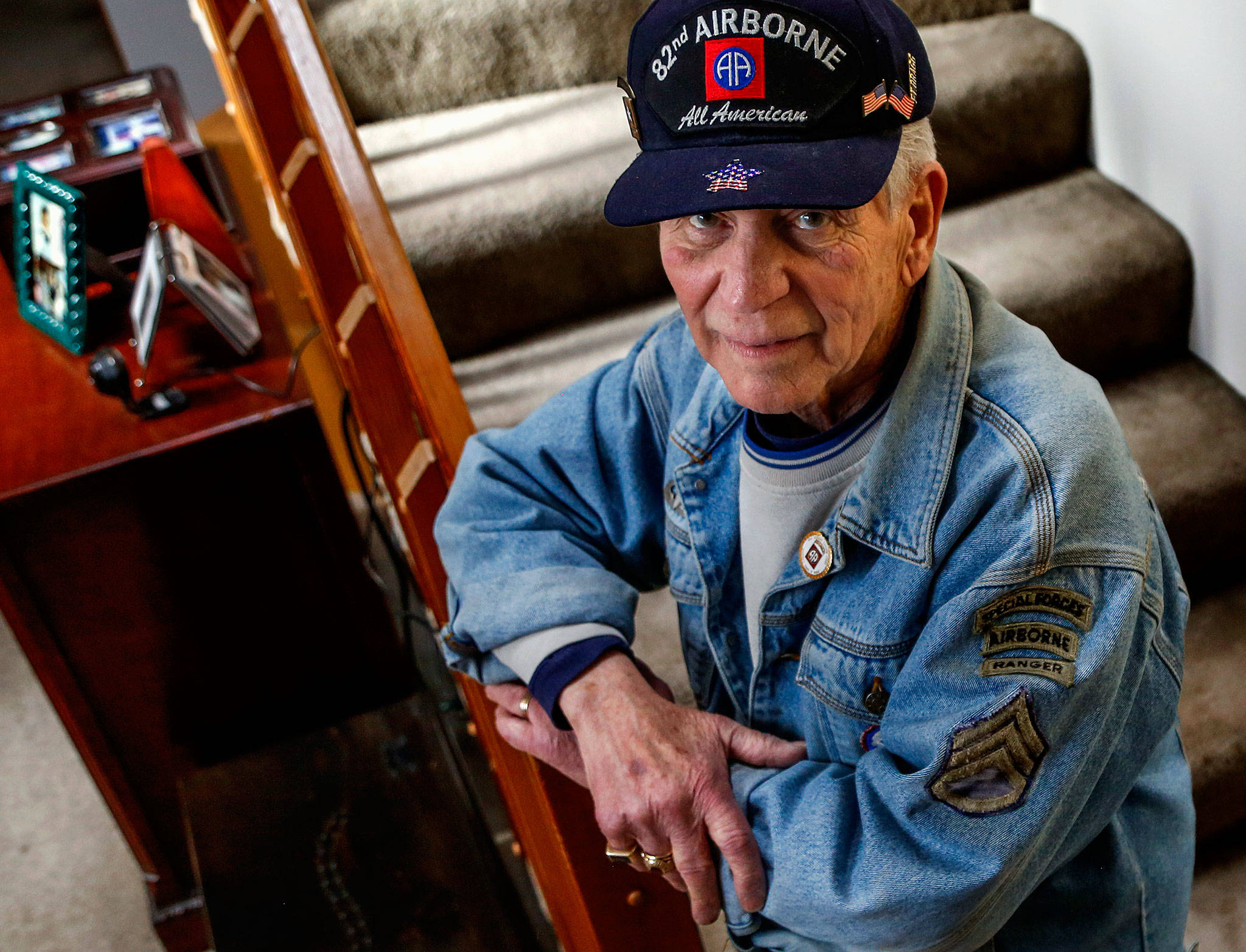 Fred Fillbrook, who served with the U.S. Army’s 82nd Airborne, saw Veterans Day as an “almost forgotten holiday” before he helped establish Mill Creek’s Veterans Day parade several years ago. (Dan Bates / The Herald)