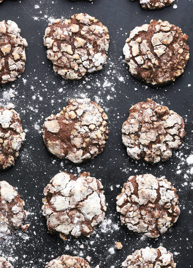 Chocolate, Banana and Pecan Cookies are a fudgy treat that’s crispy on the outside. (Peden + Munk photo)
