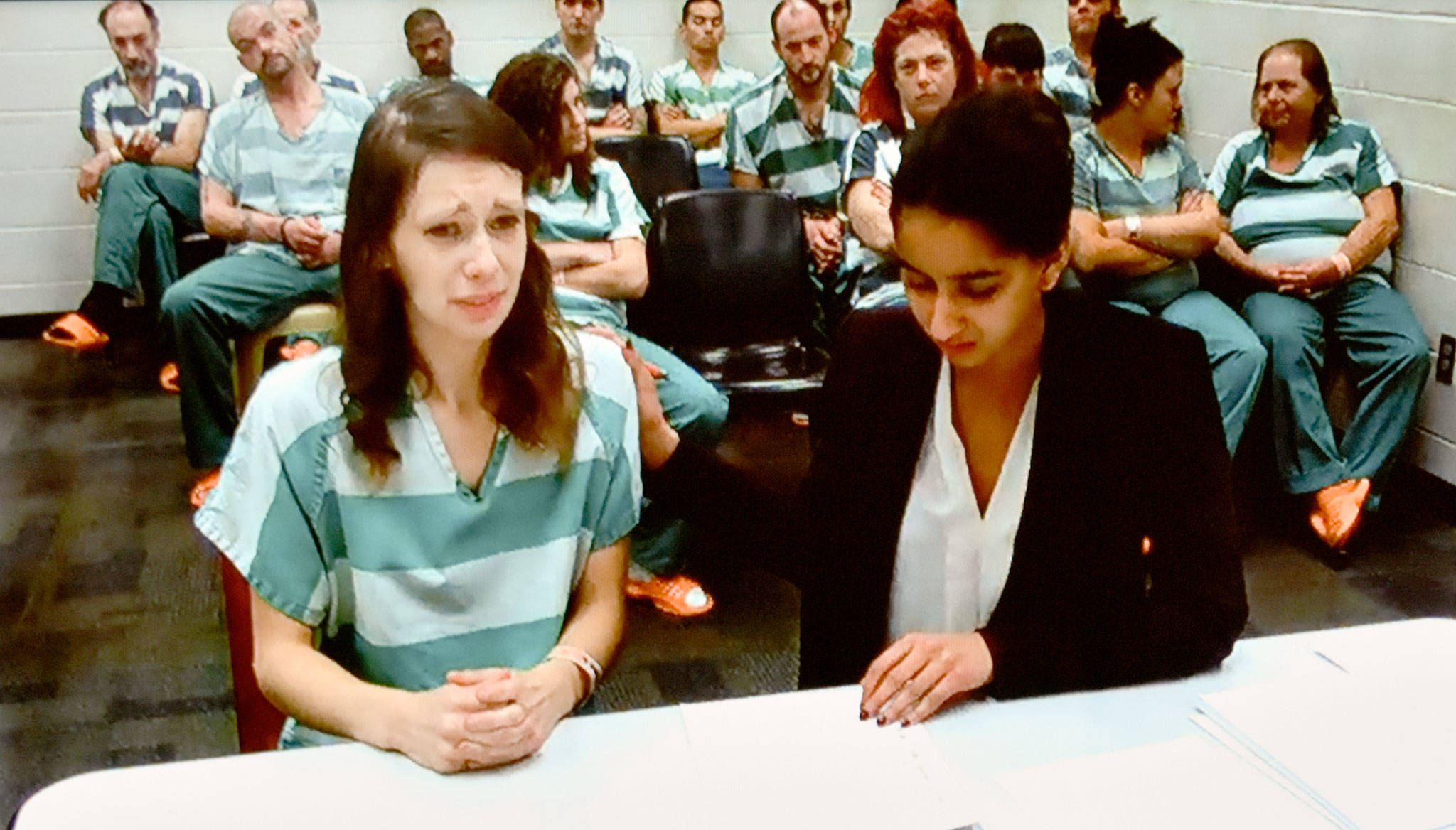 Marissa Elizabeth Wallen (left), 21, was arrested in connection with the shooting and robbery of an Everett man. An Everett District Court judge set bail Wednesday at $1 million. (Caleb Hutton / The Herald)