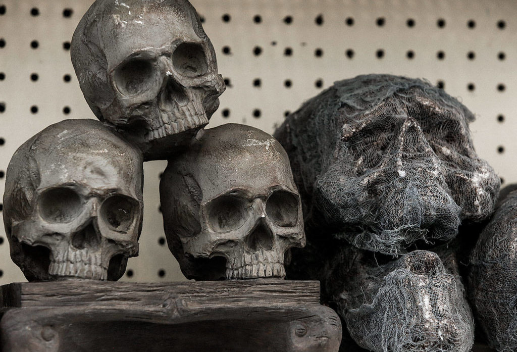 Everett Display & Costume has the macabre look, too. (Dan Bates / The Herald)
