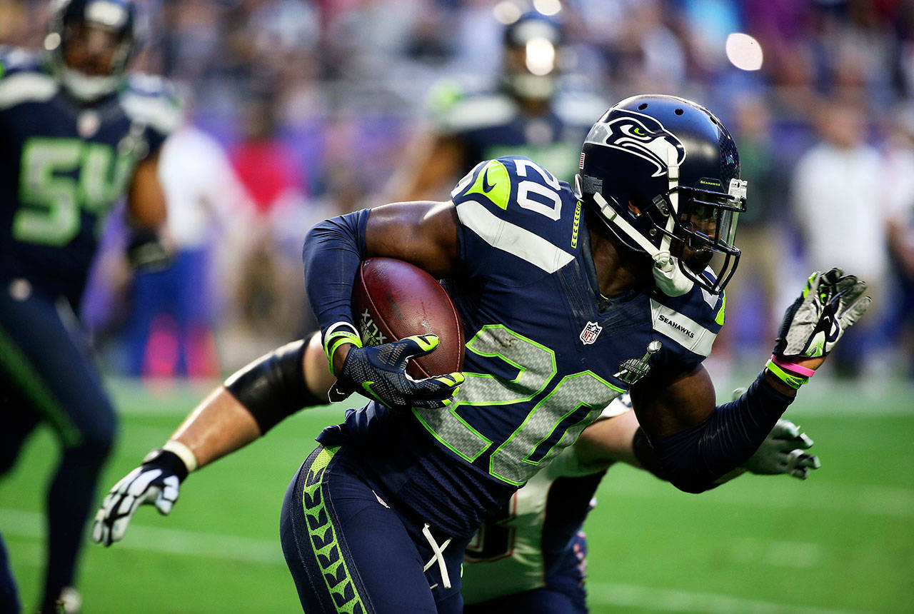 Veteran cornerback Jeremy Lane (20) is expected to start in Richard Sherman’s place when the Seahawks play host to the Atlanta Falcons on Nov. 20 at CenturyLink Field. (Genna Martin / The Herald)