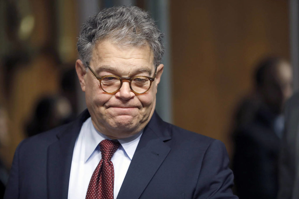 In this July 12 photo, Senate Judiciary Committee member Sen. Al Franken, D-Minn. arrives on Capitol Hill in Washington. (AP Photo/Pablo Martinez Monsivais)
