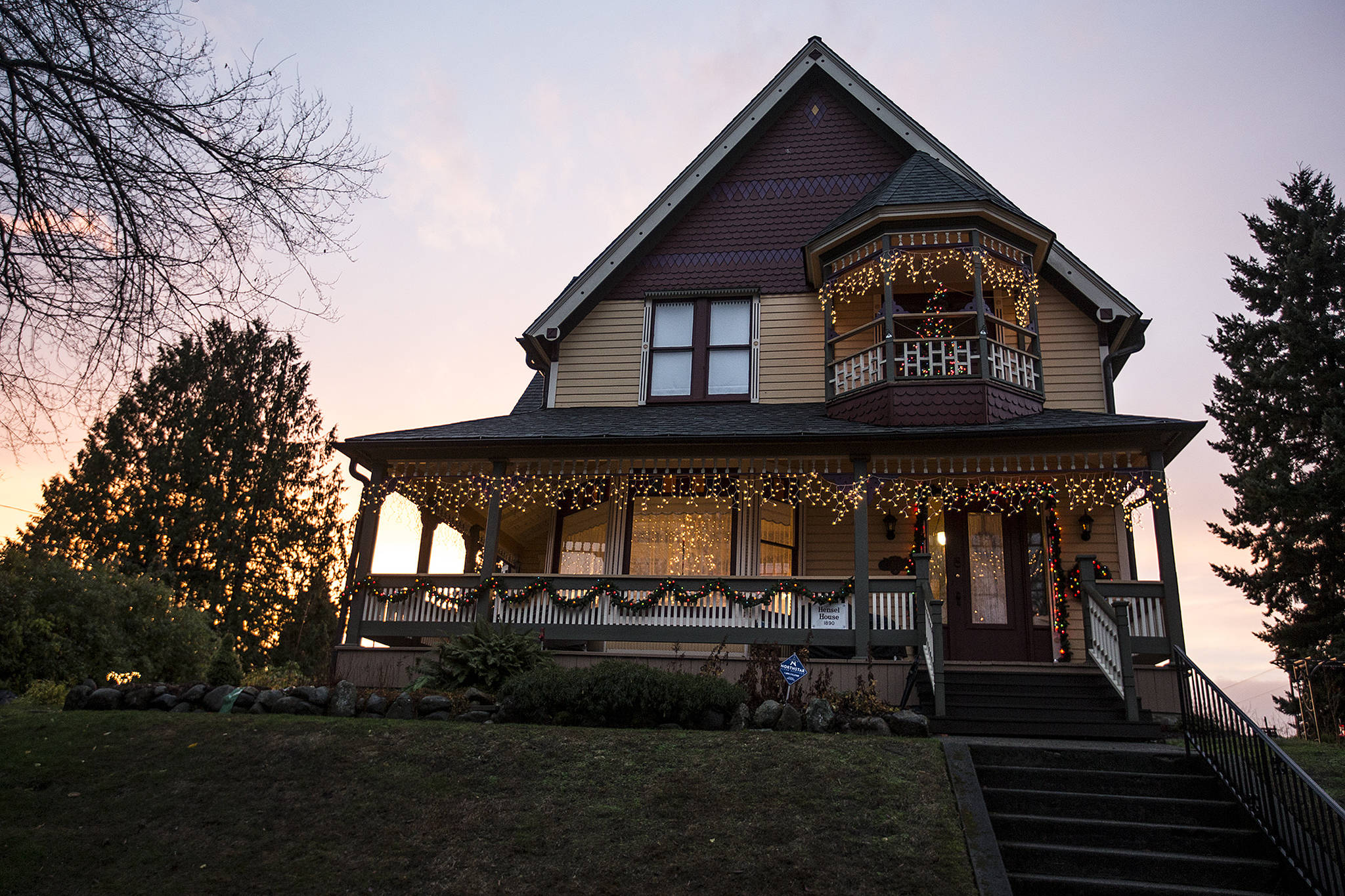 Lisa and Stew Pickford live in this Queen Ann-style home on Avenue B in Snohomish, which was originally constructed in 1890. (Ian Terry / The Herald)