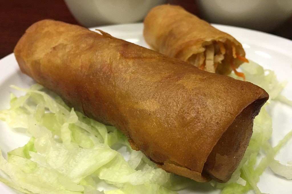 Fried egg rolls are a staple across Asian eateries in the United States. Yummy Banh Mi is no different, with a couple per plate ($3.99). (Ben Watanabe / The Herald)
