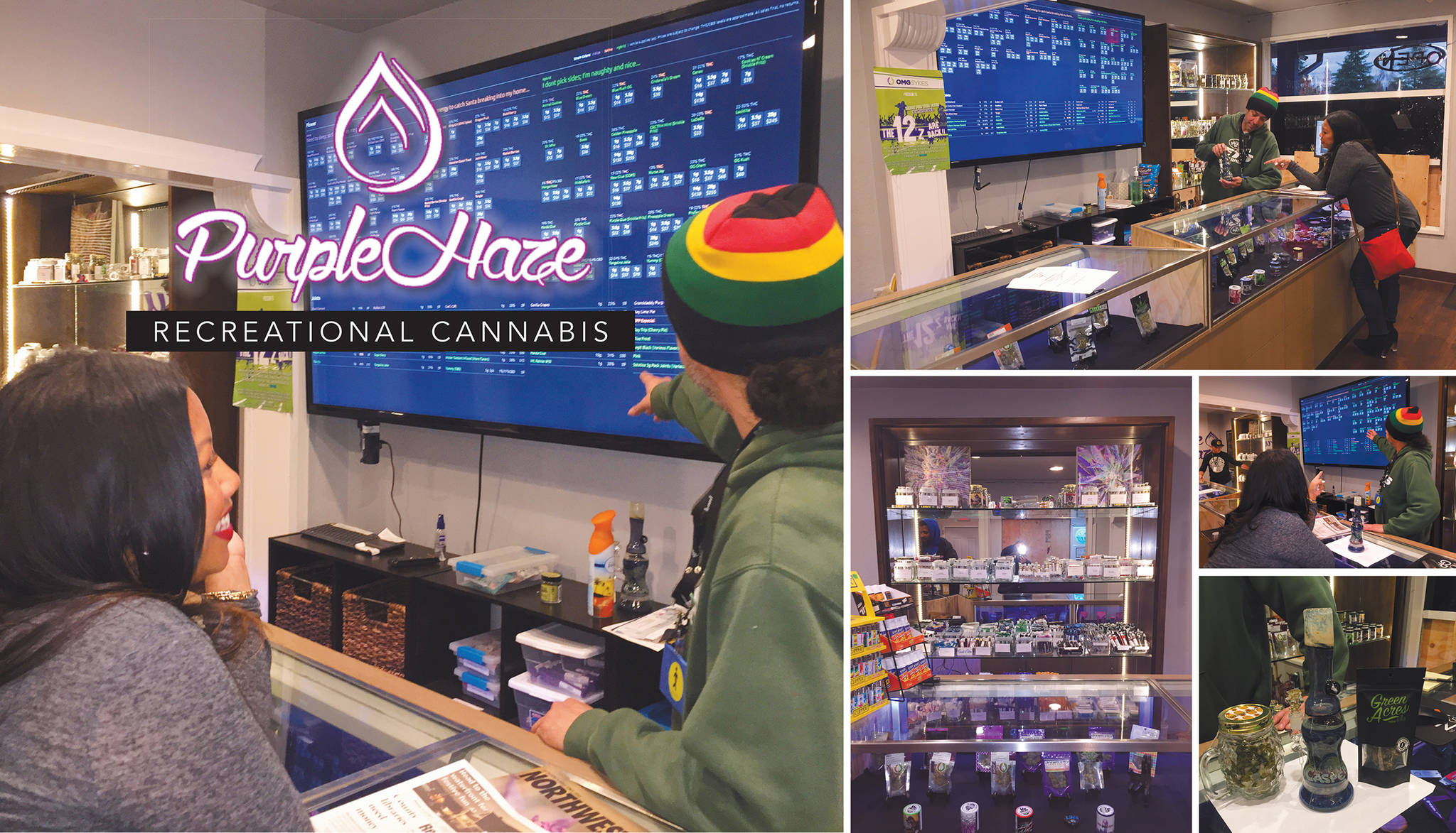 Everett’s Purple Haze recreational cannabis shop.
