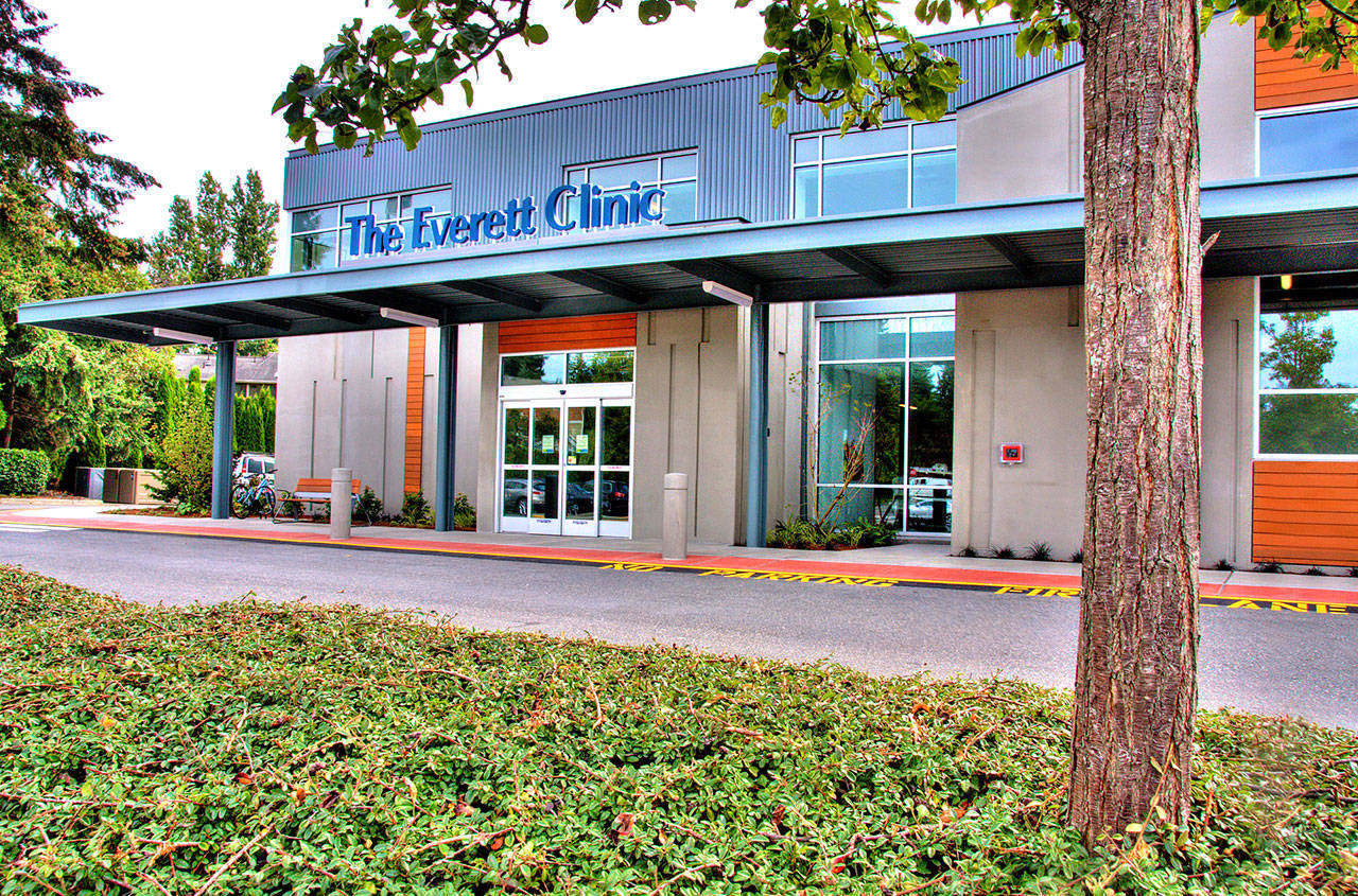 The Everett Clinic merged with DaVita in 2016 to finance expansions plans including this clinic in Shoreline, the clinic’s first clinic in King County. Now, DaVita has announced it plans to sell its medical group division including The Everett Clinic to another health care company. (Contributed photo)