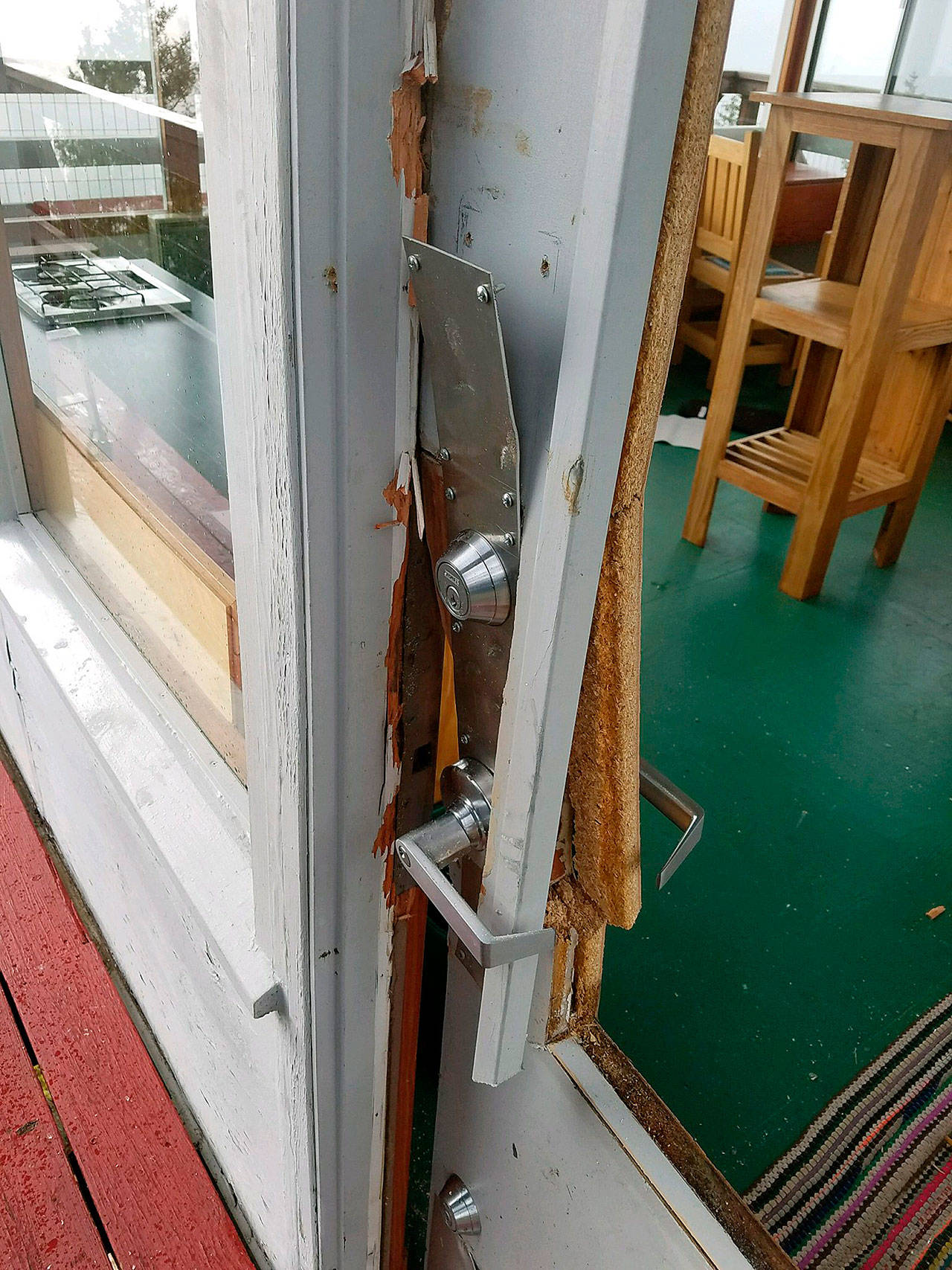 Thieves broke a door and caused thousands of dollars in damage to the Heybrook fire lookout near Index. (U.S. Forest Service)