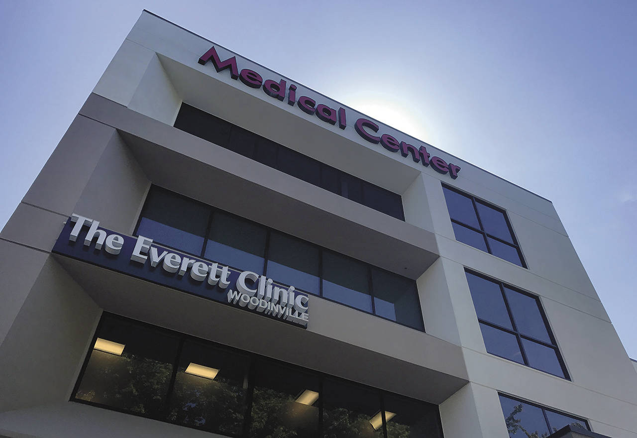 The Everett Clinic opened its third facility outside of Snohomish County in July, this one in Woodinville, part of an expansion this year following The Everett Clinic’s purchase by DaVita in 2016. DaVita now is seeking to sell is more than 340 clinics to insurer UnitedHealth Group. (Boe Nelson/The Everett Clinic)
