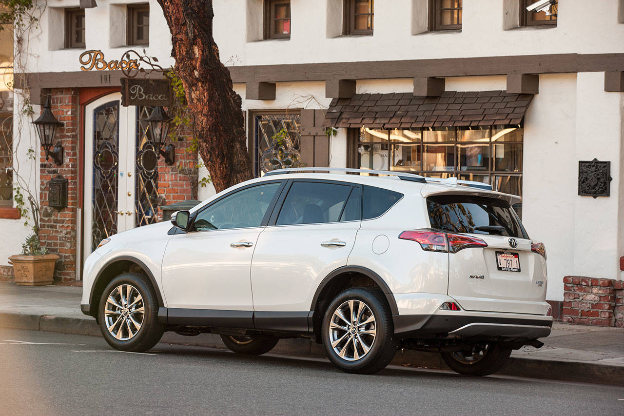 Toyota Safety Sense, a suite of advanced safety technology features, is new for 2017 on the Toyota RAV4 compact SUV. (Manufacturer photo)