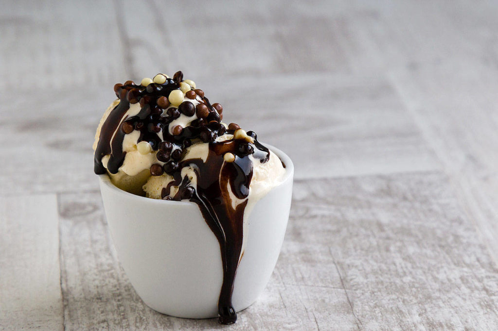 This chocolate sauce is so easy to make that in no time you’ll have a decadent topping for ice cream, cream pies or brownies. (Thinkstock)
