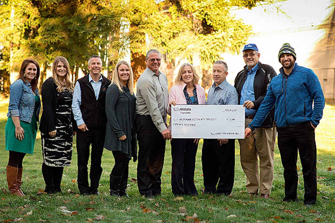 The Allstate Foundation donated a $15,000 grant to Sherwood Community Services. (Contributed photo)
