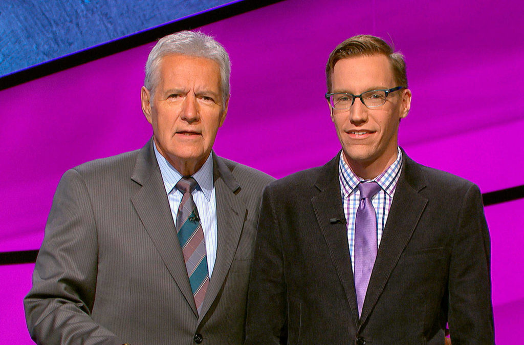Nick Spicher, of Everett, appeared on “Jeopardy!” episodes that aired Monday and Tuesday. (“Jeopardy!” Productions Inc.)
