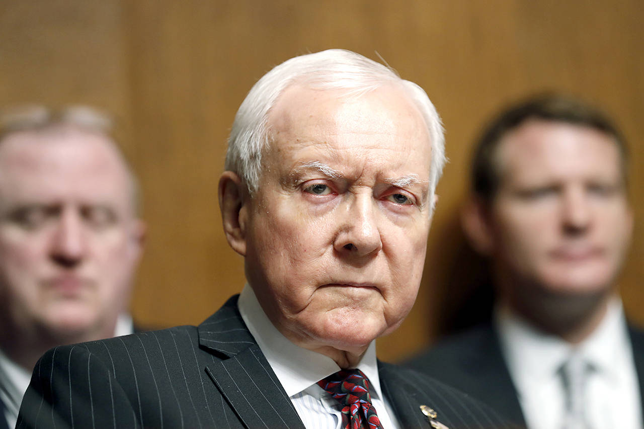In this Sept. 20 photo, Sen. Orrin Hatch, R-Utah, listens during a Senate Judiciary Committee hearing on Capitol Hill in Washington. Hatch says he is retiring after four decades in Senate (AP Photo/Alex Brandon, File)