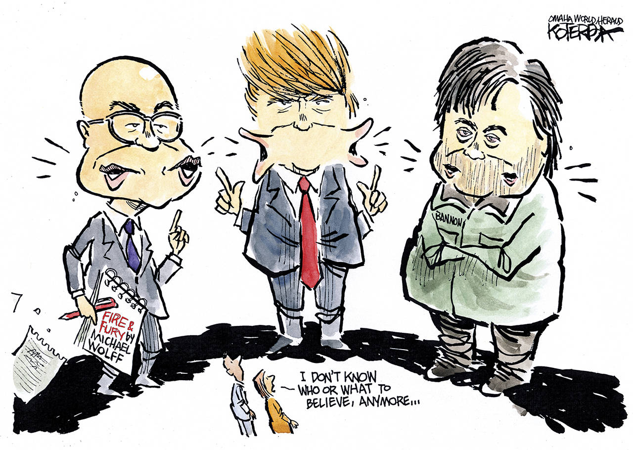 Editorial cartoons for Tuesday, Jan. 9