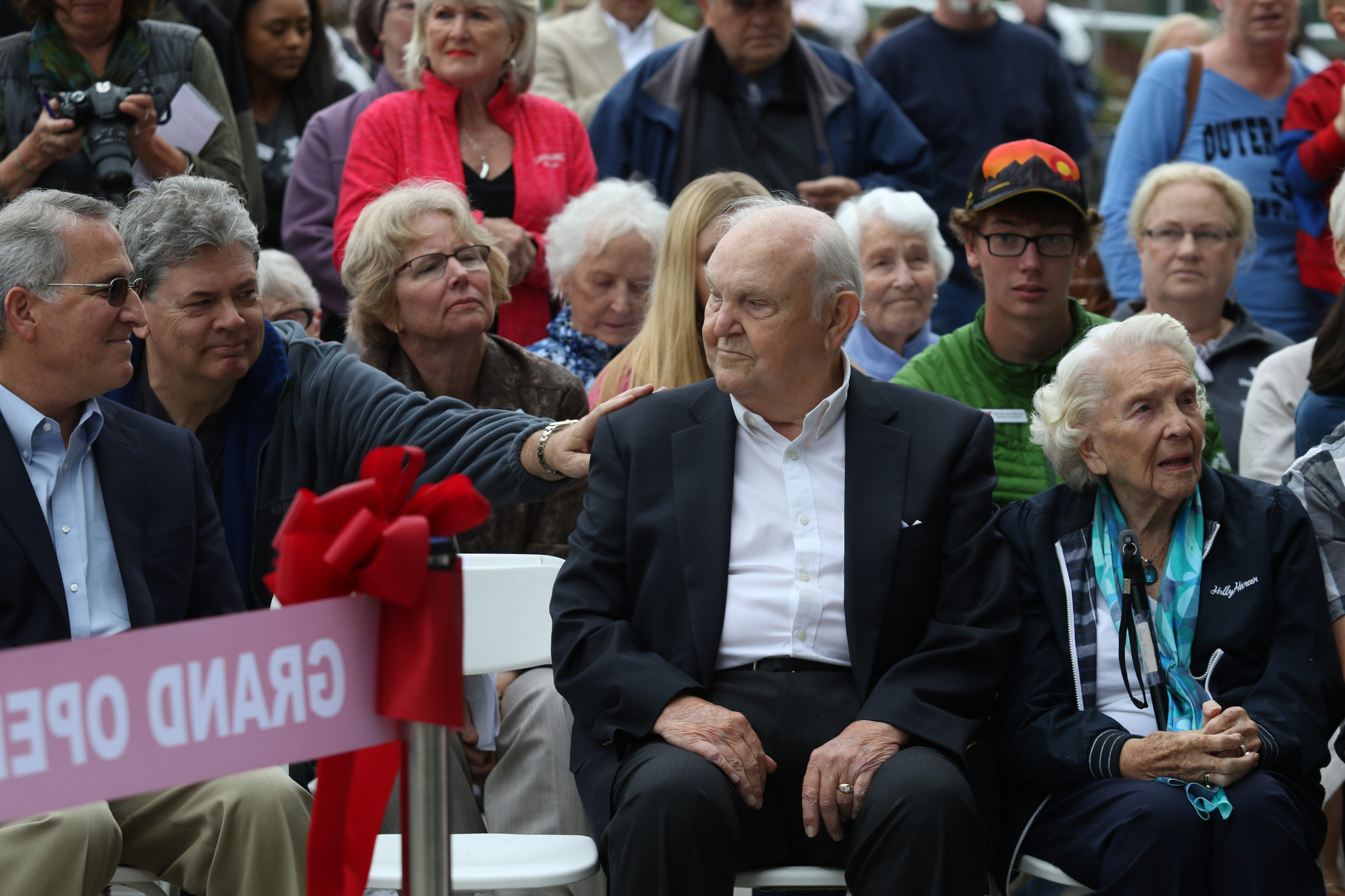 Andy Bronson / The Herald                                Floyd Jones attends the grand opening of the Stanwood-Camano YMCA in 2016.