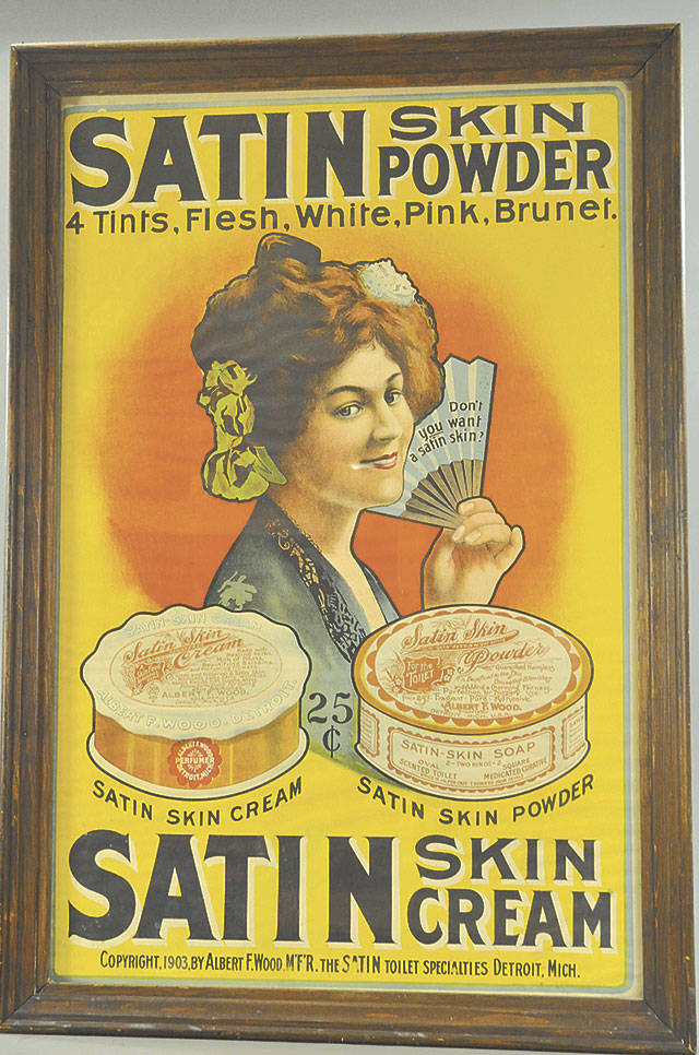 Famous Satin Skin Cream sign has been copied many times
