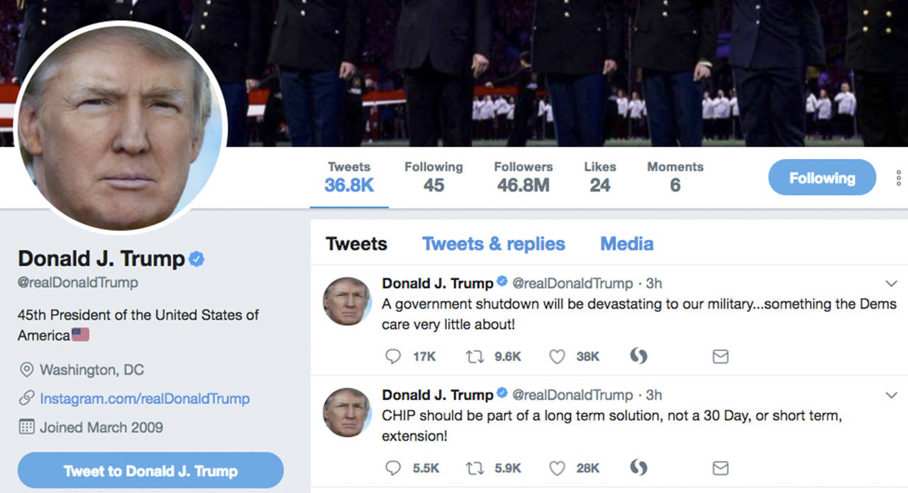 President Trump’s early morning tweets. (Twitter)