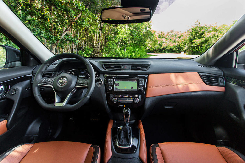 The 2018 Nissan Rogue is available with NissanConnect integrated audio, navigation and communication with Android Auto and Apple CarPlay entertainment systems. (Manufacturer photo)
