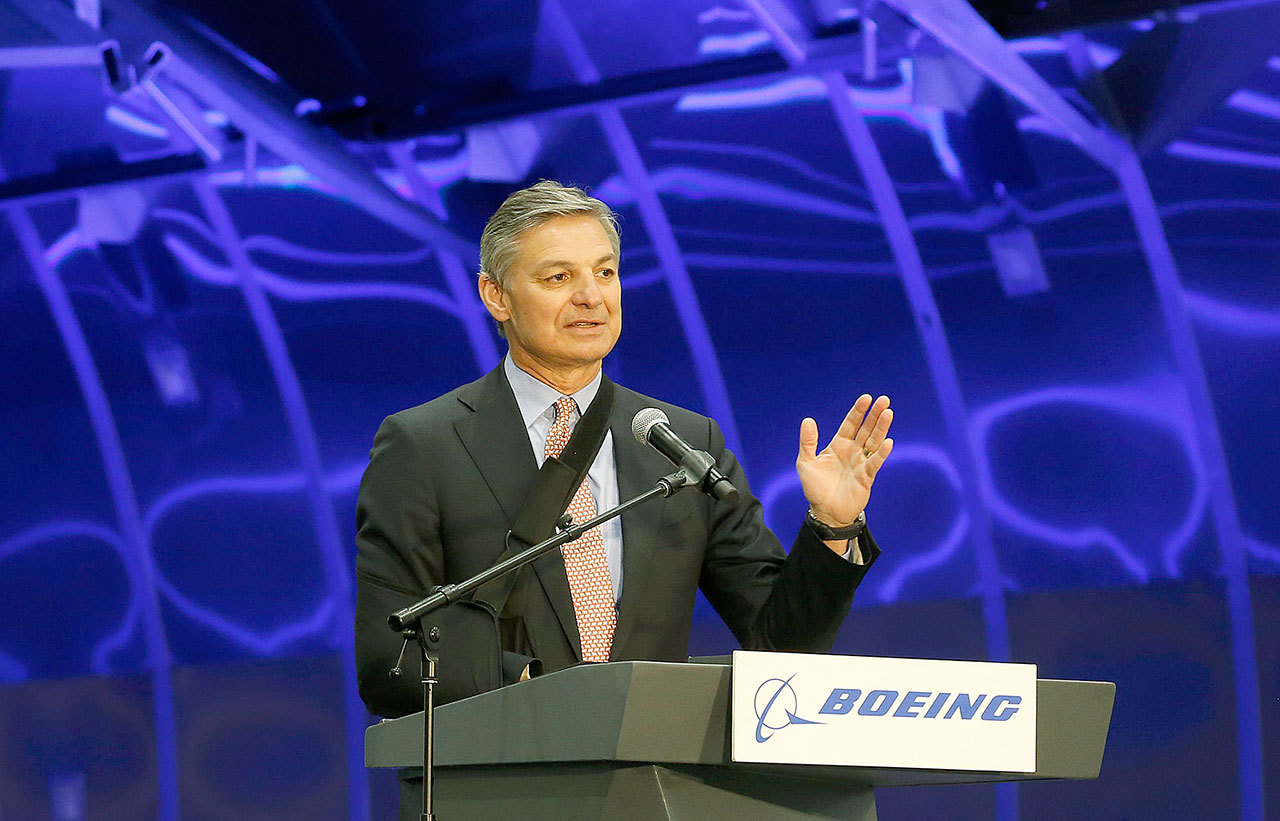 Ray Conner in 2016, when he was vice chairman of The Boeing Co. and president and chief executive officer of Boeing Commercial Airplanes. (Andy Bronson / The Herald)