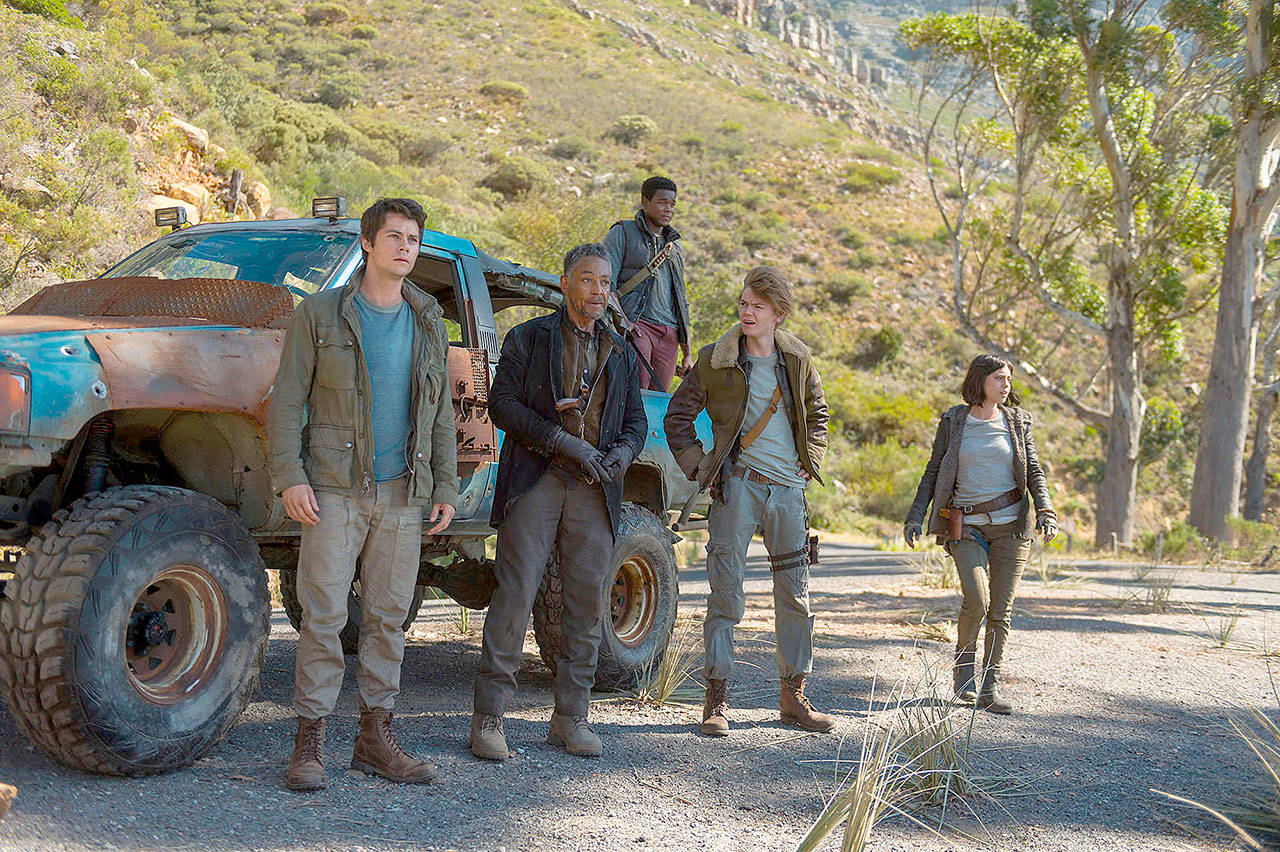 The Maze Runner Trailer Still Thomas and Newt