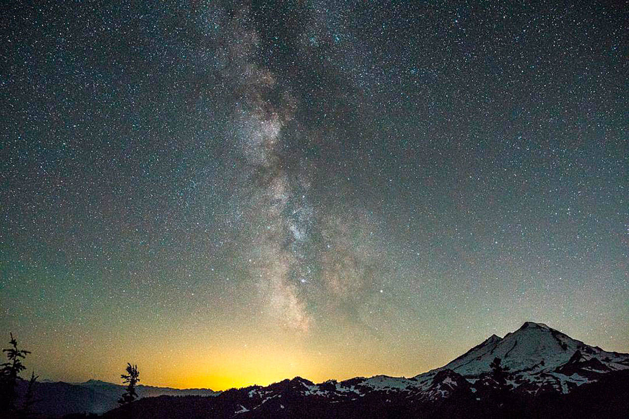 The photo “Milky Way” by Paula Kelley is on exhibit at The Sisters Restaurant in Everett.