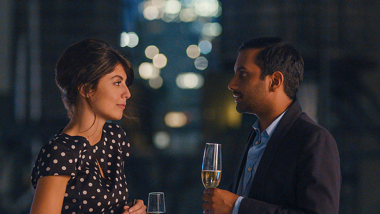 Alessandra Mastronardi (Francesca) and Aziz Ansari (Dev) in Season 2 of “Master of None.” (Netflix)