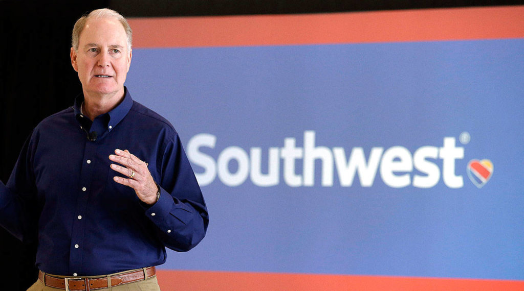 Southwest Airlines CEO Gary Kelly. (AP Photo/Pat Sullivan, File) 
