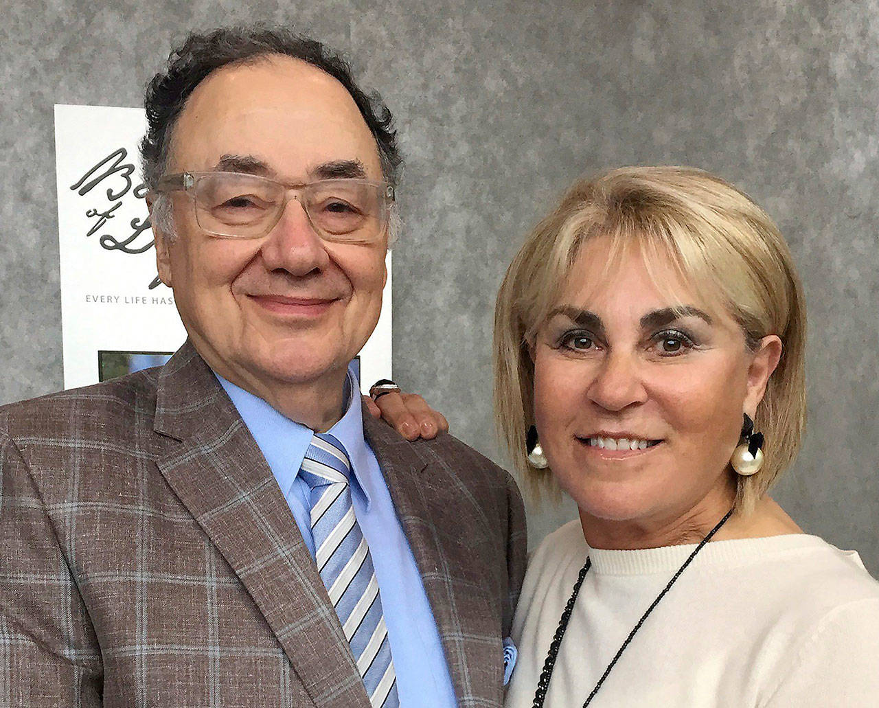 In this Oct. 15, 2017 photo, Barry and Honey Sherman pose for a photo in Toronto, Canada. (United Jewish Appeal Federation - Greater Toronto/Canadian Press via AP)