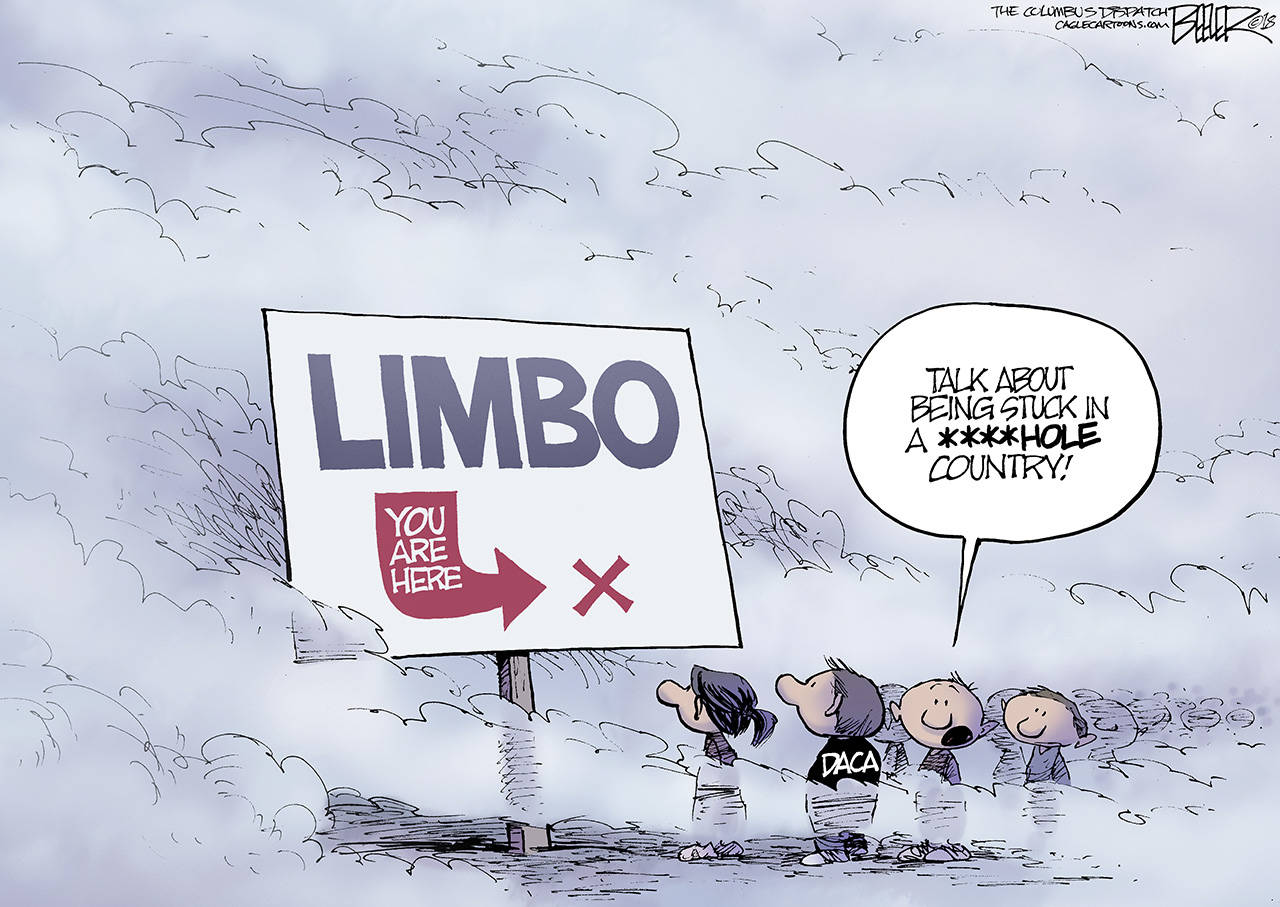 Editorial cartoons for Saturday, Jan. 27