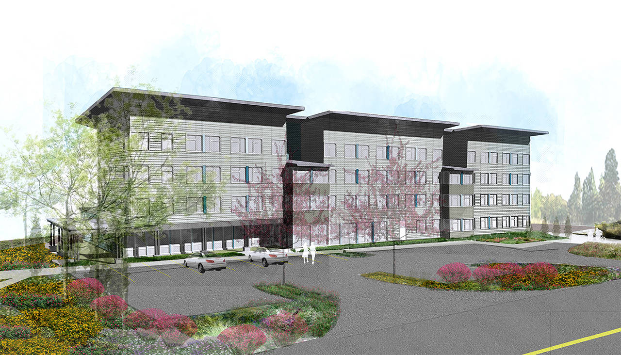 An artist’s rendering of the Safe Streets housing project designated for Berkshire Drive. (Catholic Housing Services)