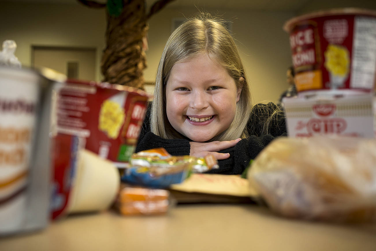 Lake Stevens girl wants to make sure her peers are well fed