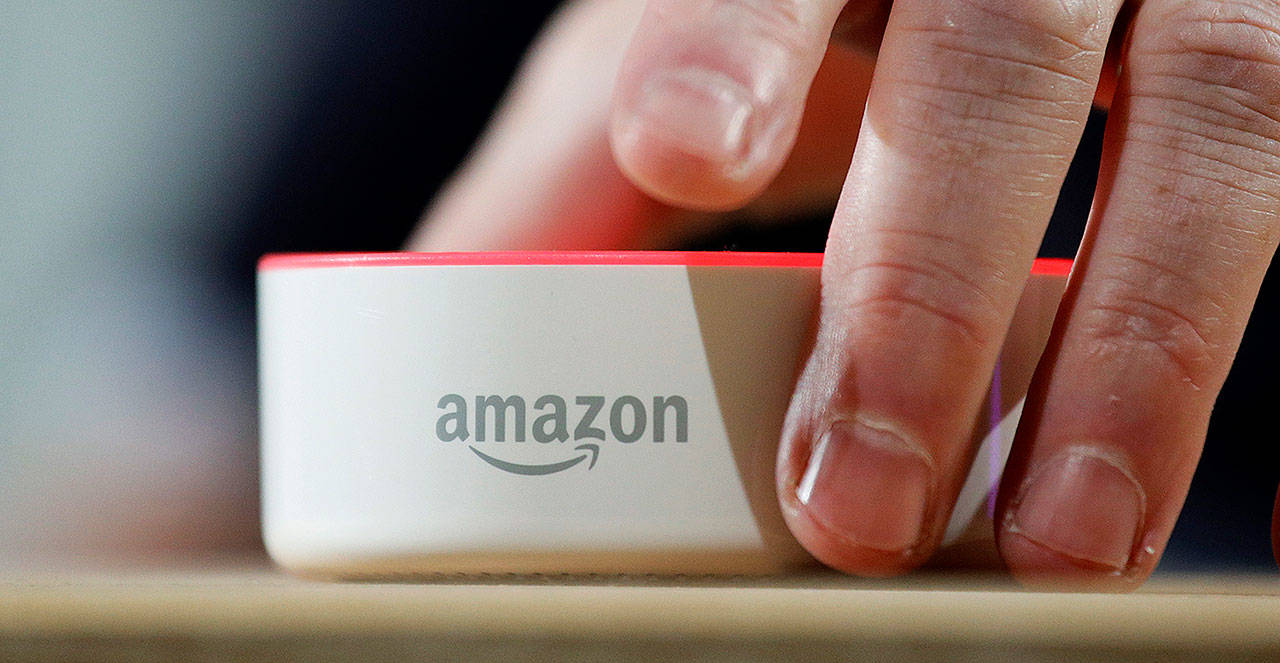 An Amazon Echo Dot. (AP Photo/Elaine Thompson, File)