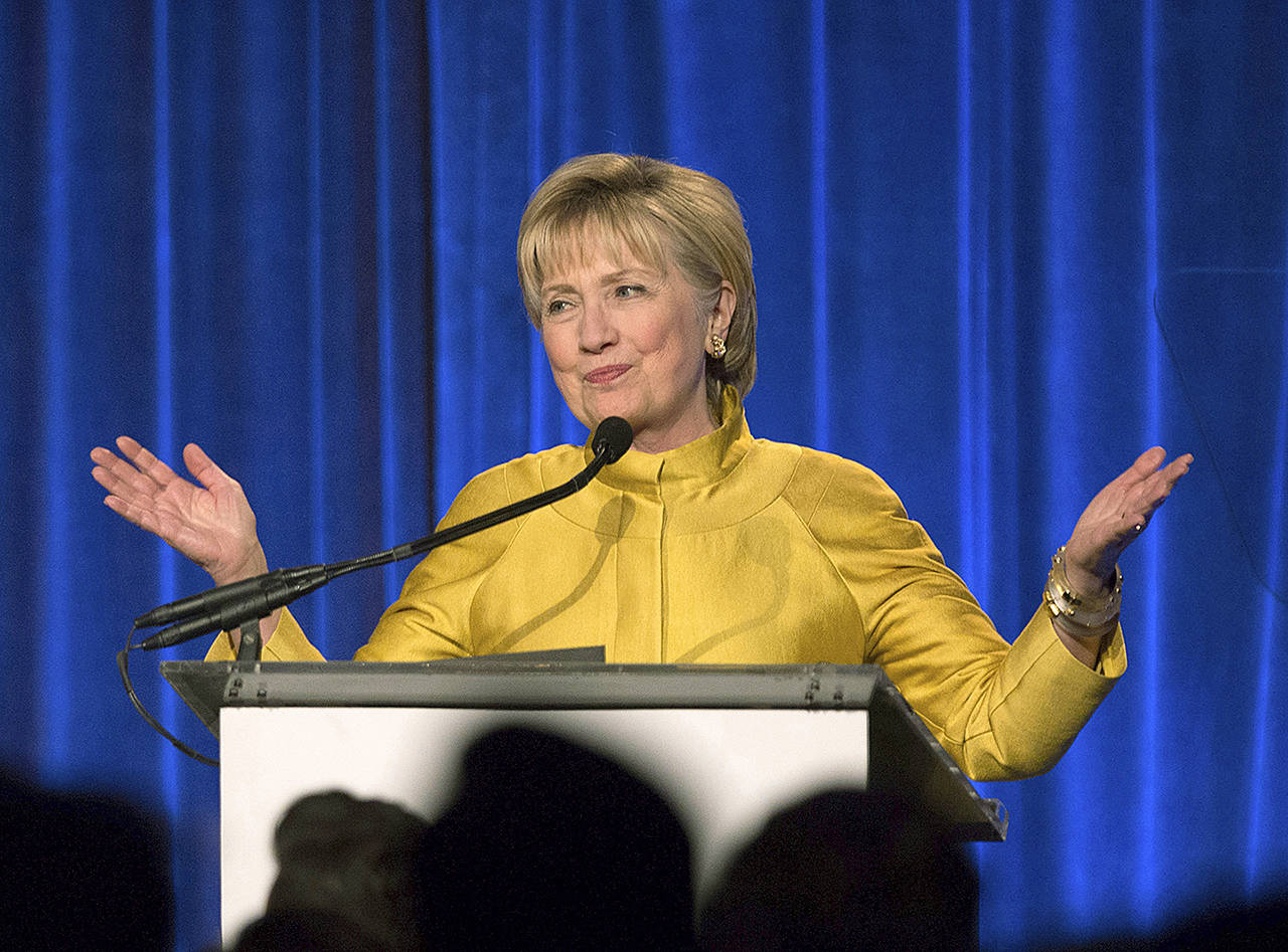Former Secretary of State Hillary Clinton. (AP Photo/Kevin Hagen, File)
