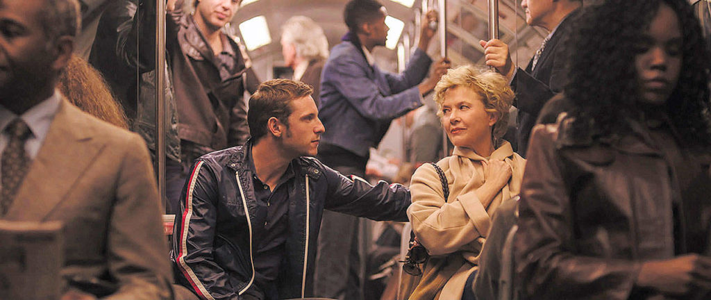 Annette Benning plays Gloria Grahame and Jamie Bell plays Peter Turner in “Film Stars Don’t Die in Liverpool.” The film is based on the memoir Turner wrote about their relationship. (Sony Pictures Classic)
