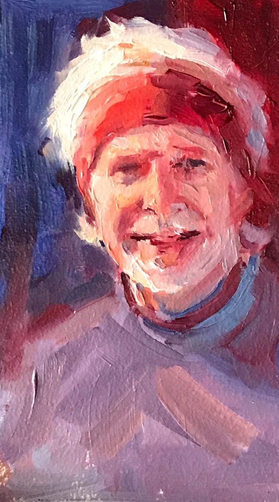 “Jim,” 5 by 3, oil painting by Pam Ingalls.
(Pam Ingalls)

