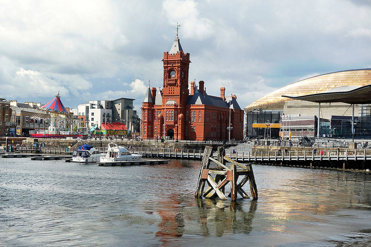 Sometimes called the “Welsh Big Ben,” the landmark Pierhead Building dominates the waterfront in Cardiff’s Docklands district. (Rick Steves’ Europe)