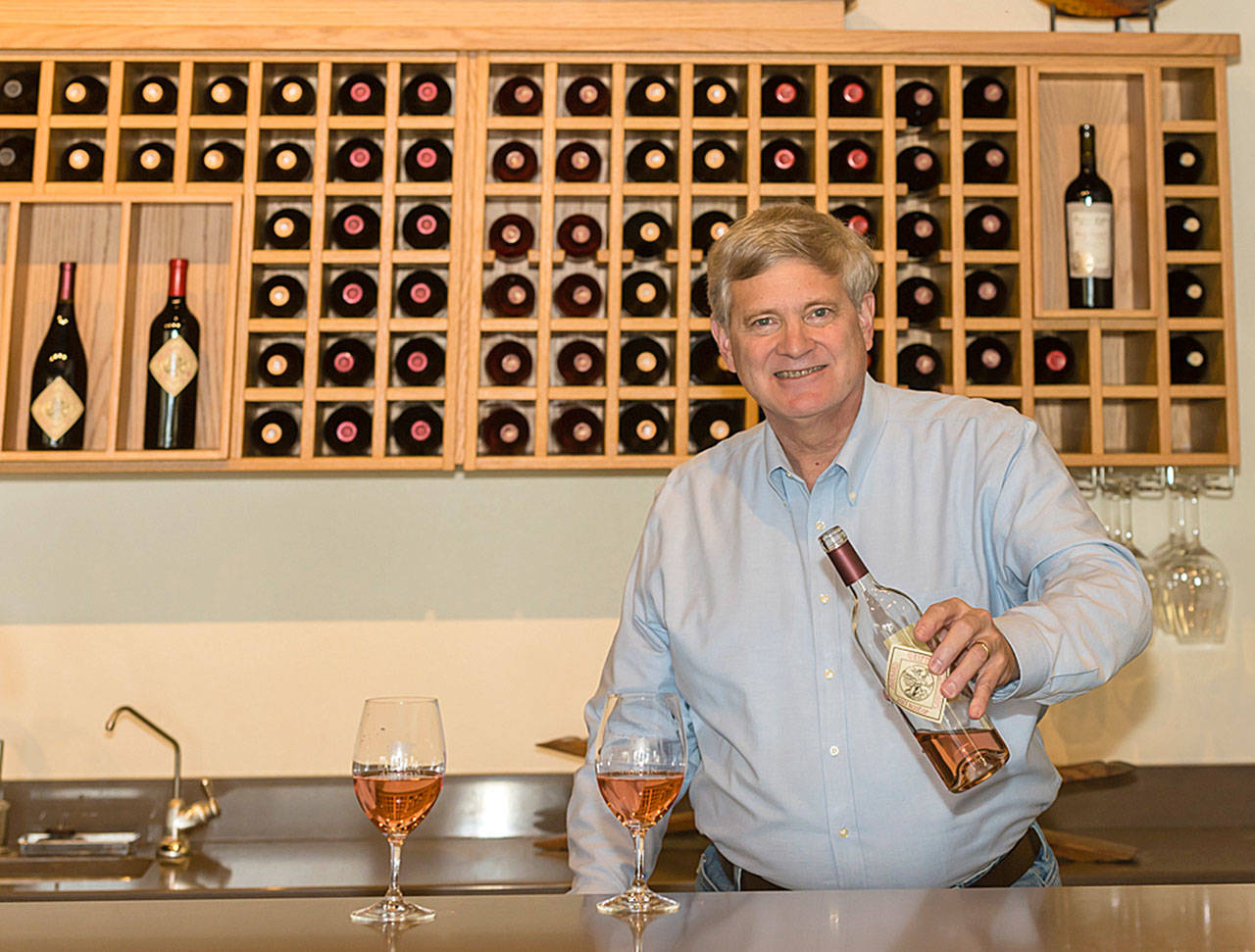 Rob Griffin, owner and head winemaker of Barnard Griffin in Richland, Washington, makes what is arguably the best rose in America.(Photo by Richard Duval Images)