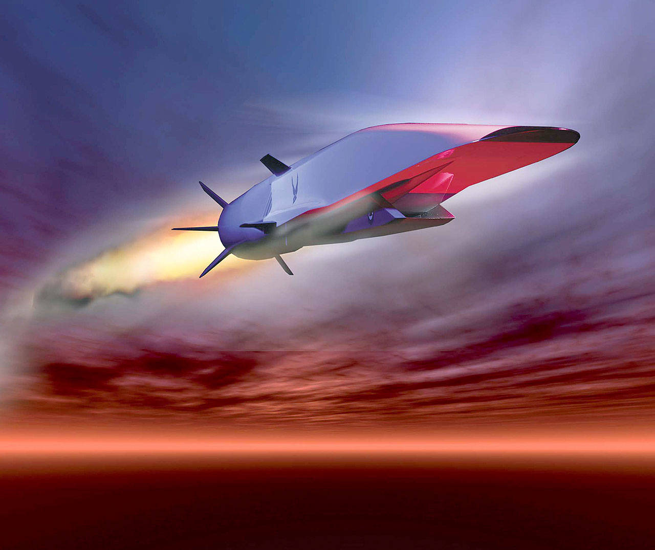 An artist’s conception of a Boeing X-51A Waverider in flight. (U.S. Air Force)