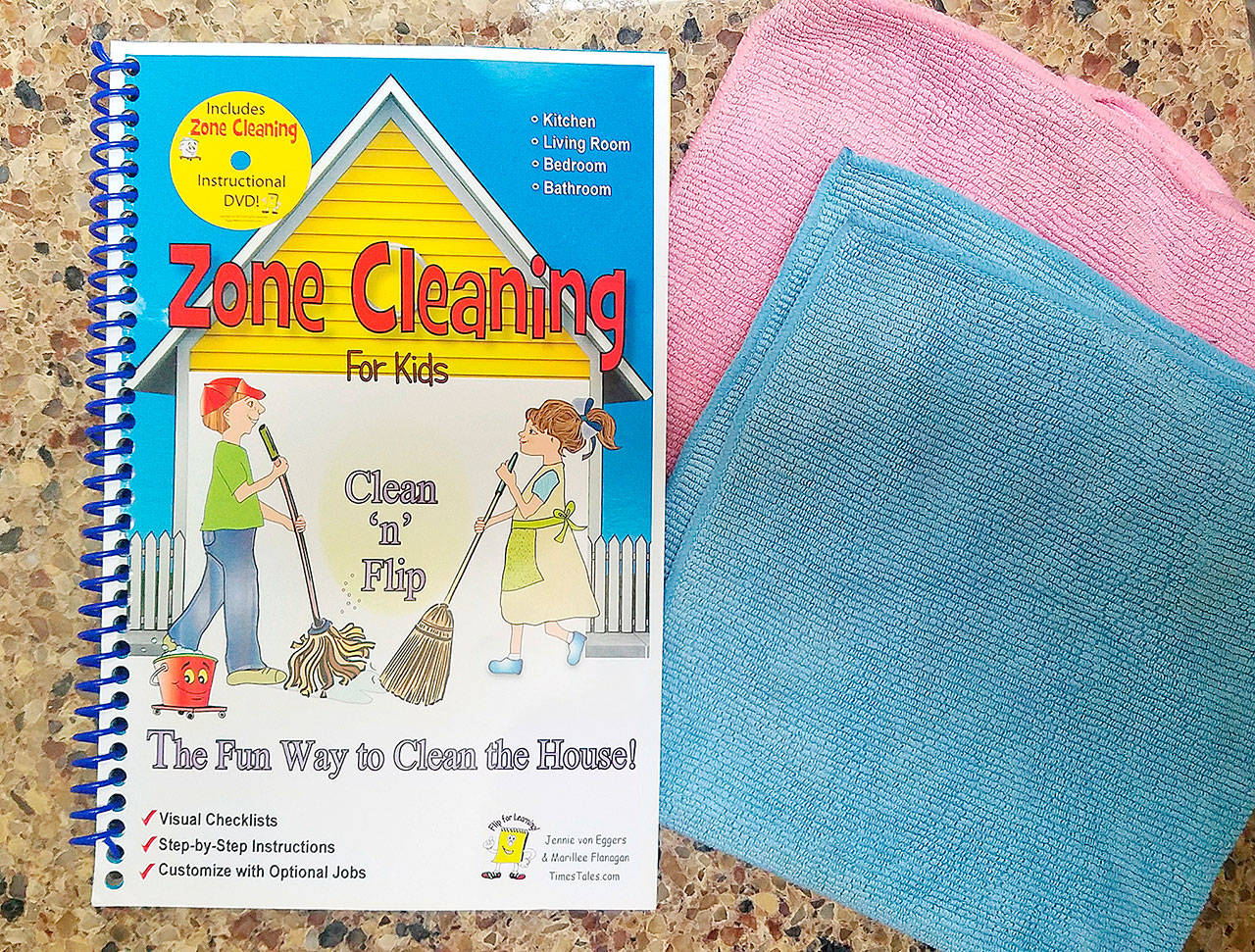 The idea of “zone cleaning” is to do one step at a time, which means that chores aren’t overwhelming. (Photo by Jennifer Bardsley)