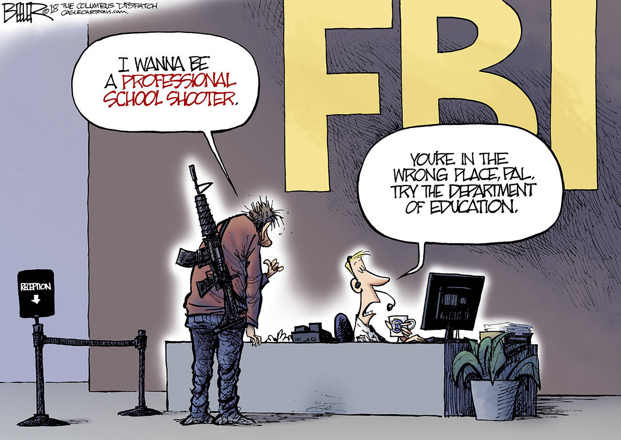 Editorial cartoons for Friday, Feb. 23