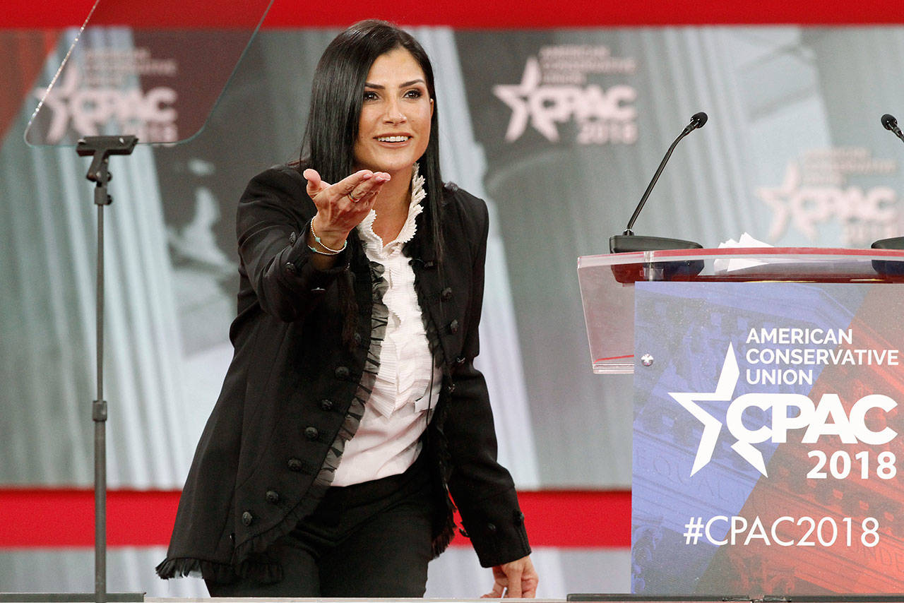 Dana Loesch, spokeswoman for the National Rifle Association, speaks at the Conservative Political Action Conference in National Harbor, Maryland, on Thursday. (AP Photo/Jacquelyn Martin)