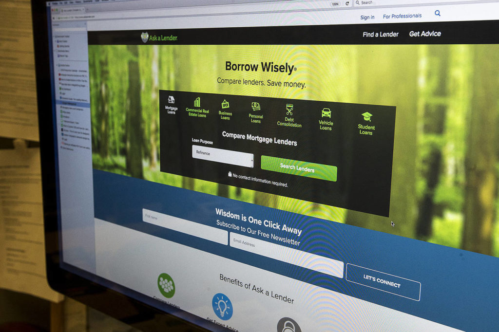 Ask a Lender provides an opportunity for connecting borrowers and lenders without collecting intrusive personal data from potential borrowers. (Ian Terry / The Herald)
