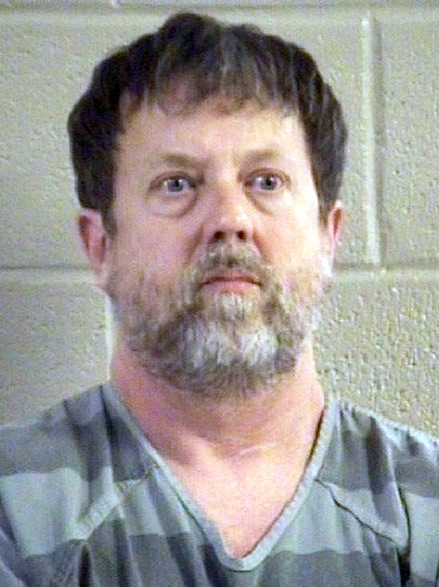Social studies teacher Davidson barricaded himself inside a classroom at Dalton High School in Dalton, Georgia, on Wednesday and fired a handgun, sending students running outside or hunkering down in darkened gym locker rooms, authorities said. (Whitfield County Sheriff’s Office via AP)