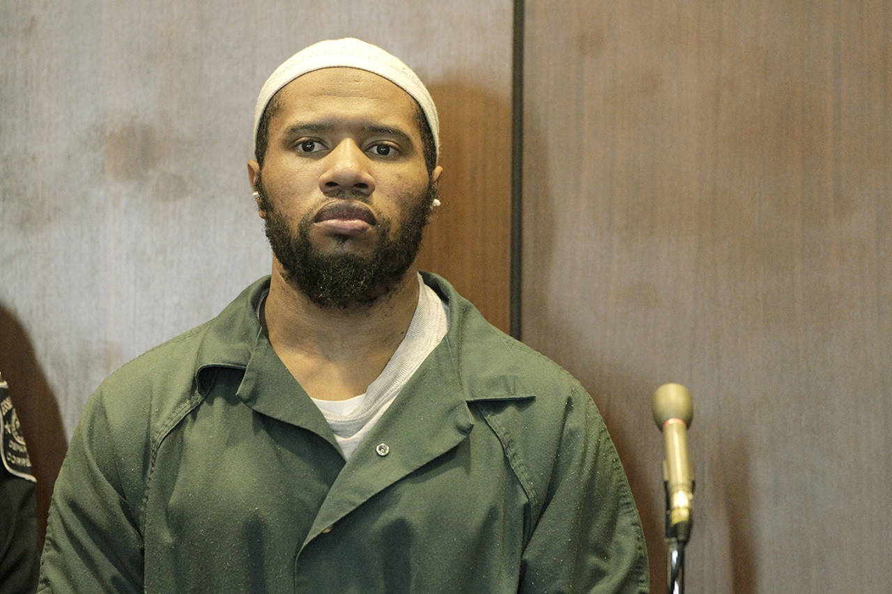 Ali Muhammad Brown, of Seattle, appears in a New Jersey courtoom in 2016 in Newark, New Jersey. (Patti Sapone/NJ Advance Media via AP, Pool, File)