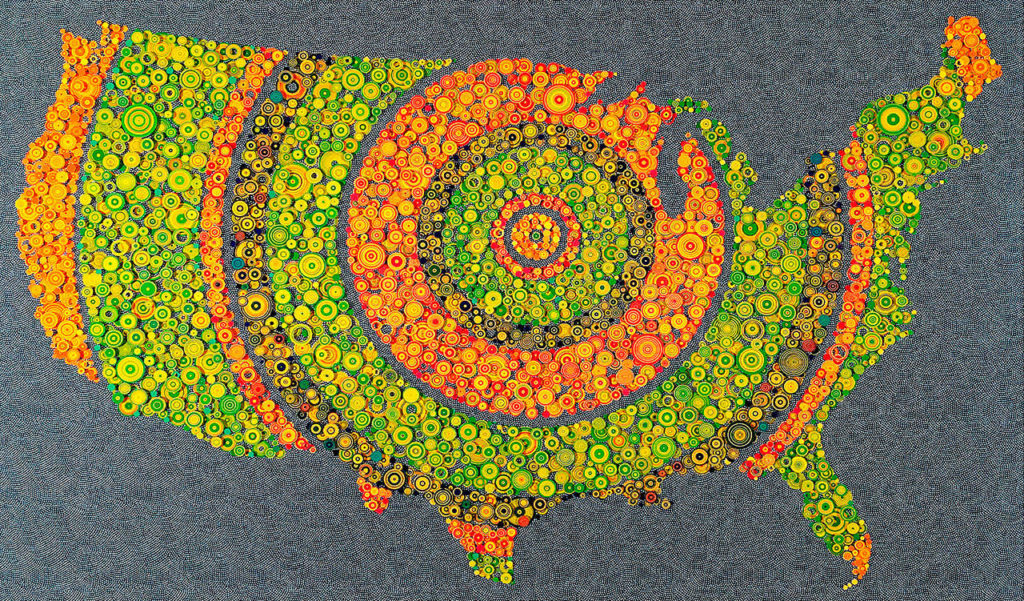 Rick Holst won the Schack’s grand prize for his work titled “Avoca.”
